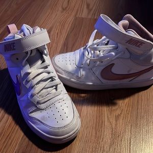 pink nike high tops